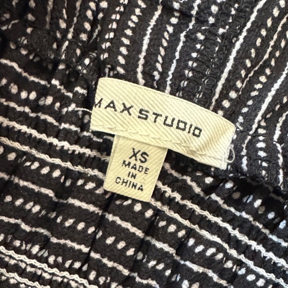 Max Studio Black and White Striped Jumpsuit - Picture 5 of 5
